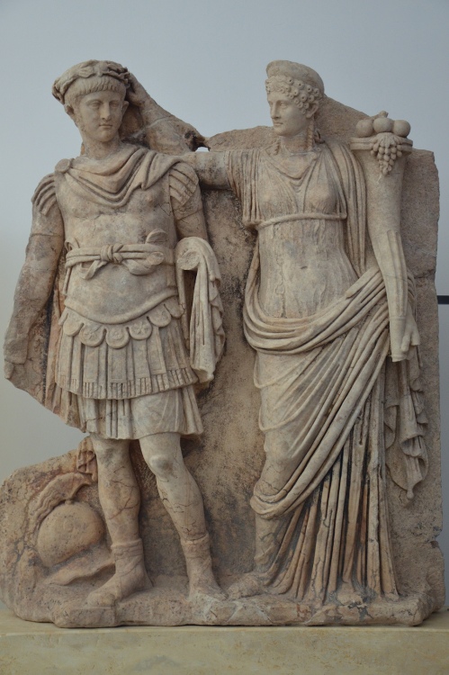 Relief from the Sebasteion depicting Nero and Agrippina (Aphrodisias Museum).