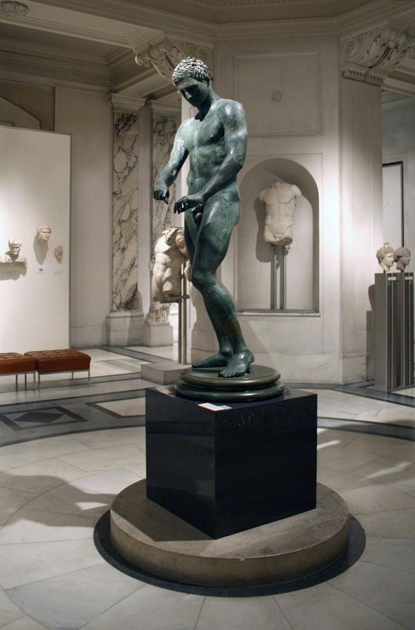 Bronze Statue of an Athlete "Ephesian Apoxyomenos", 1st century AD. Manfred Werner (Wikipedia CC BY-SA 3.0)