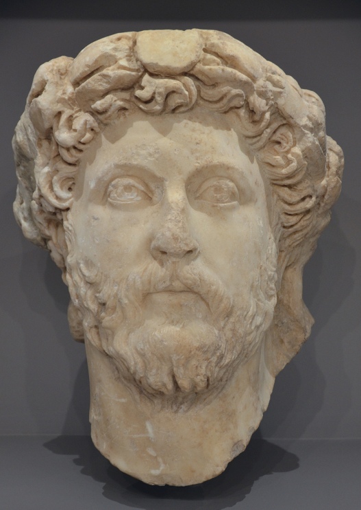 Portrait of emperor Marcus Aurelius.