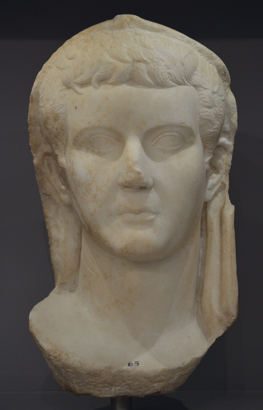 Portrait of emperor Tiberius.