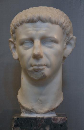 Portrait of Claudius, probably refashioned during the age of Claudius on the basis of a portrait of Caligula.
